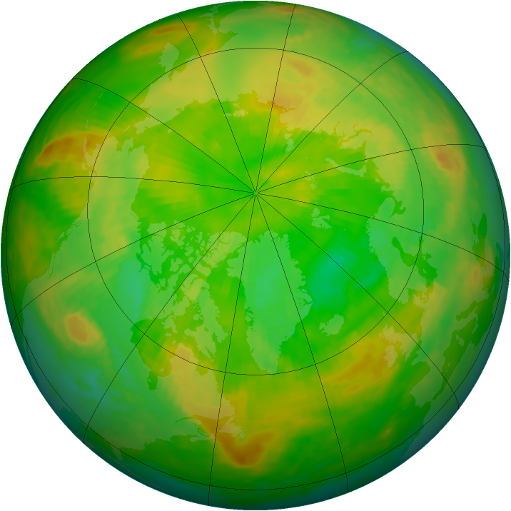 Arctic ozone map for 11 June 2002